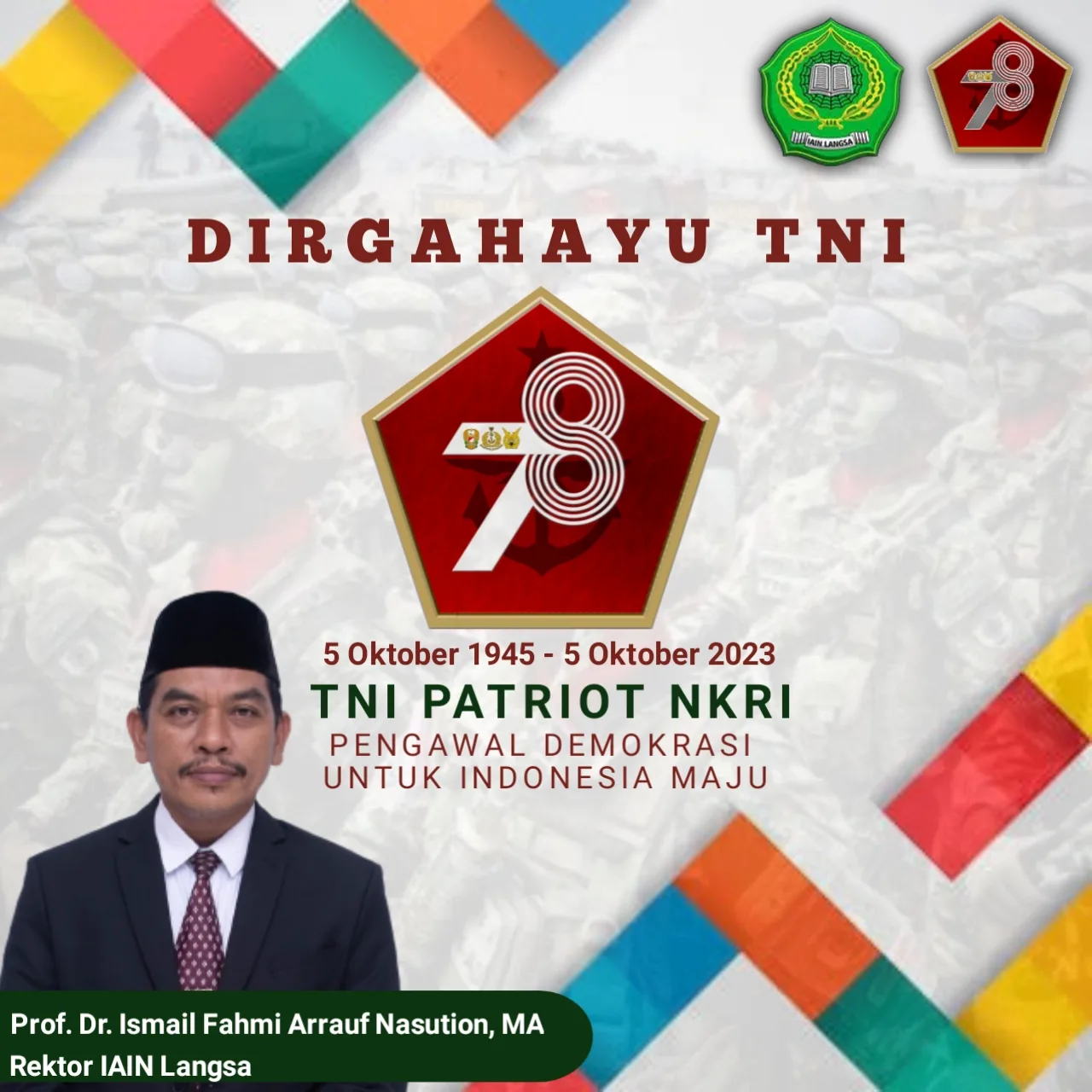 Dirgahayu Ke 78 Tentara Nasional Indonesia