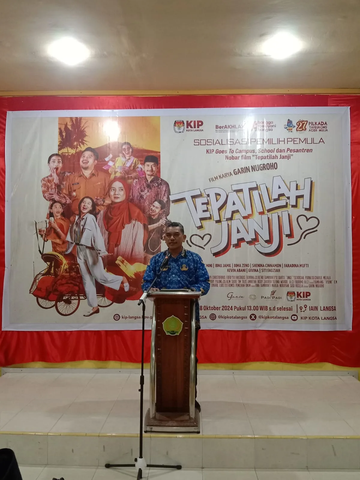 Mahasiswa IAIN Langsa Ikuti Sosialisasi Pemilih Pemula