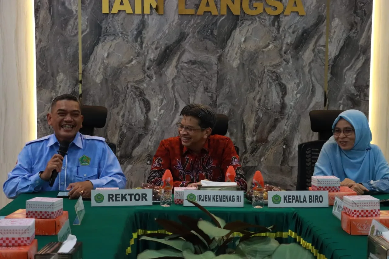 Kunjungi IAIN Langsa, Irjen Kemenag Dorong Tranformasi Menjadi UIN