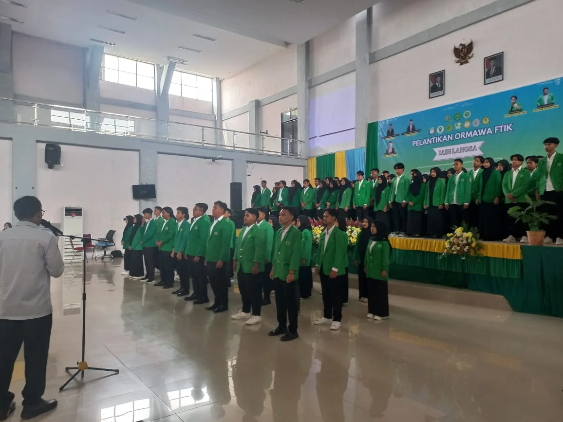 Wadek III FTIK IAIN Langsa Lantik Pengurus Baru Ormawa 2025