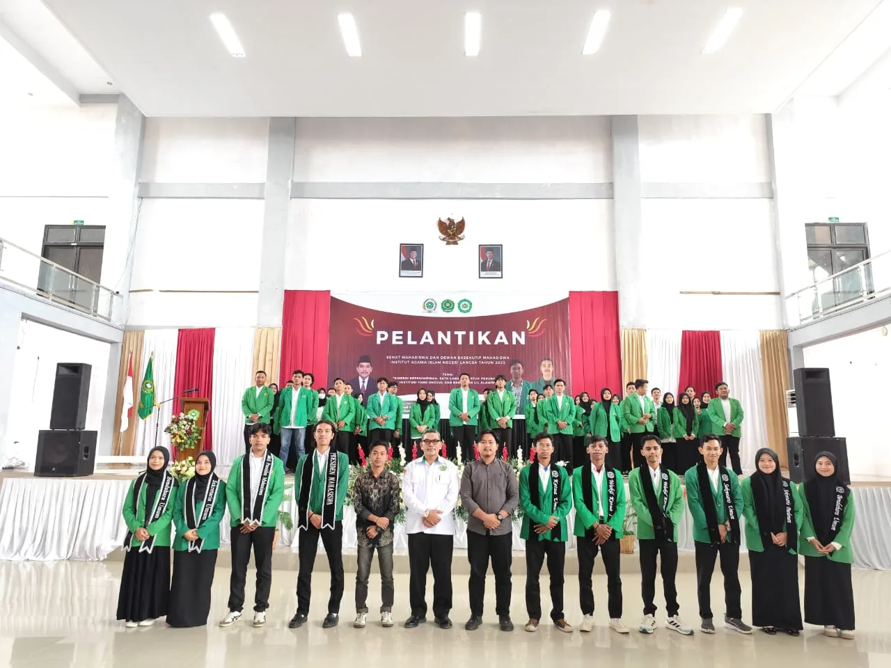 Rektor Lantik Pengurus SEMA dan DEMA IAIN Zawiyah Cot Kala Langsa