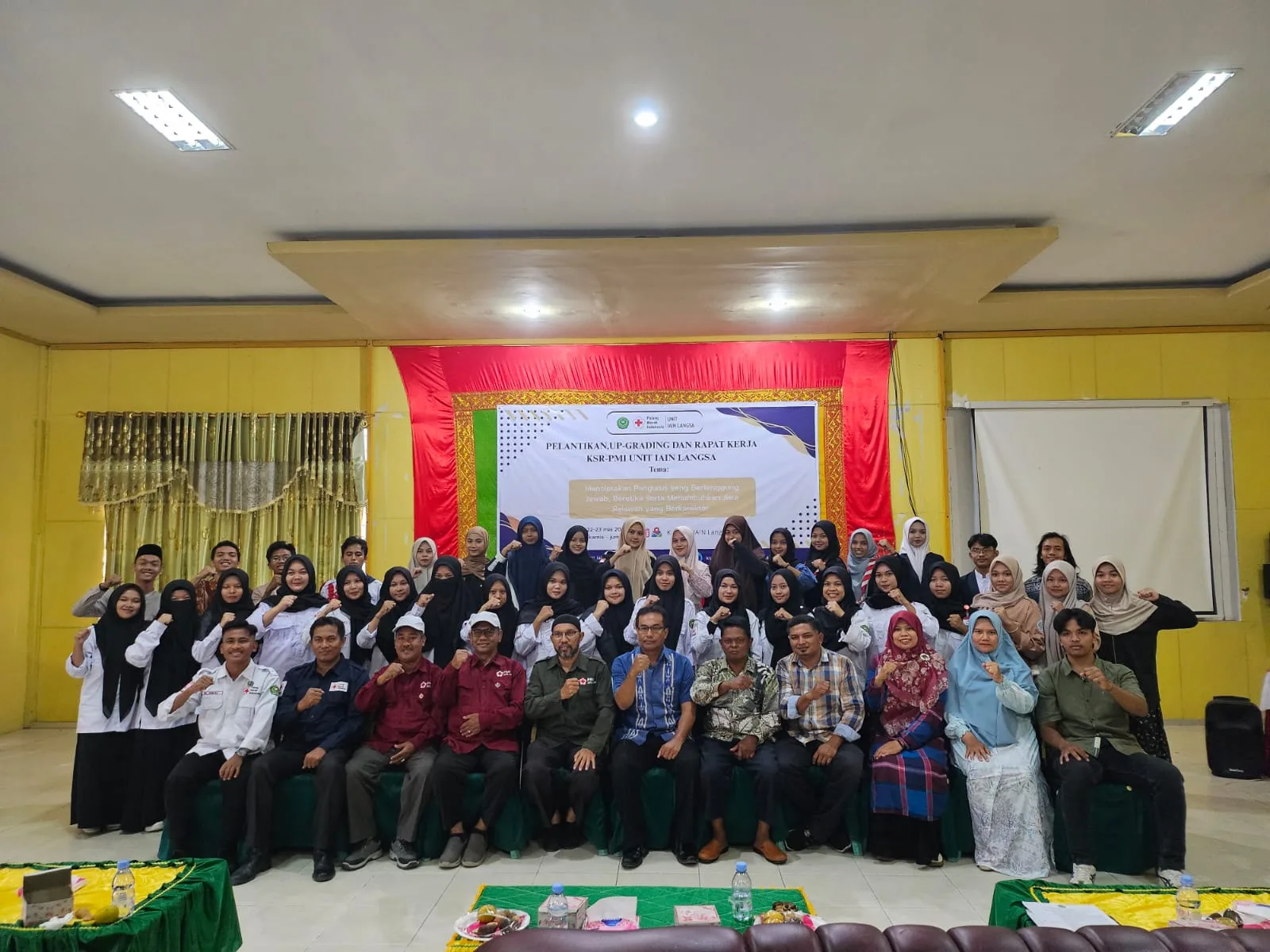 Pengurus UKK KSR-PMI IAIN Langsa Tahun 2025 Dilantik