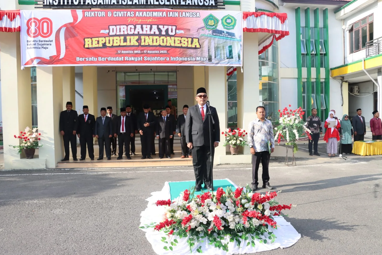 IAIN Langsa Gelar Upacara Peringatan HUT ke-80 RI