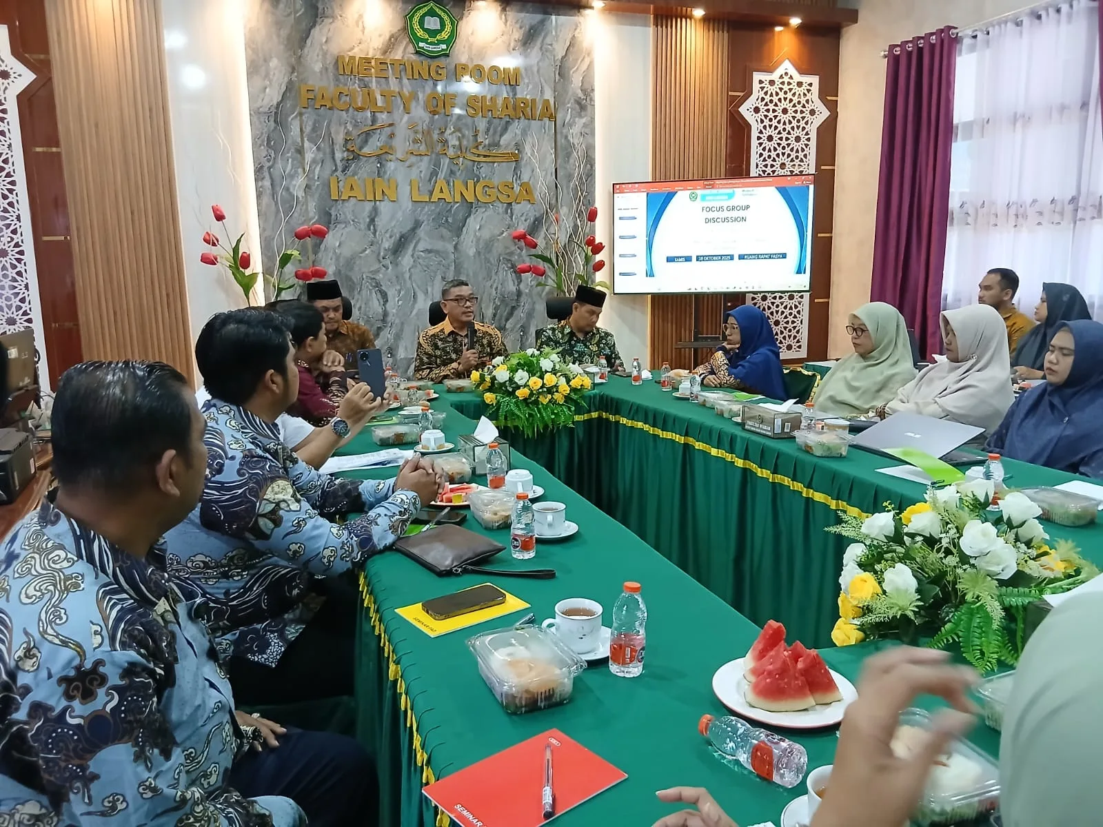 Rektor IAIN Langsa Buka FGD Pembahasan Visi Misi dan Tujuan Fakultas Syariah