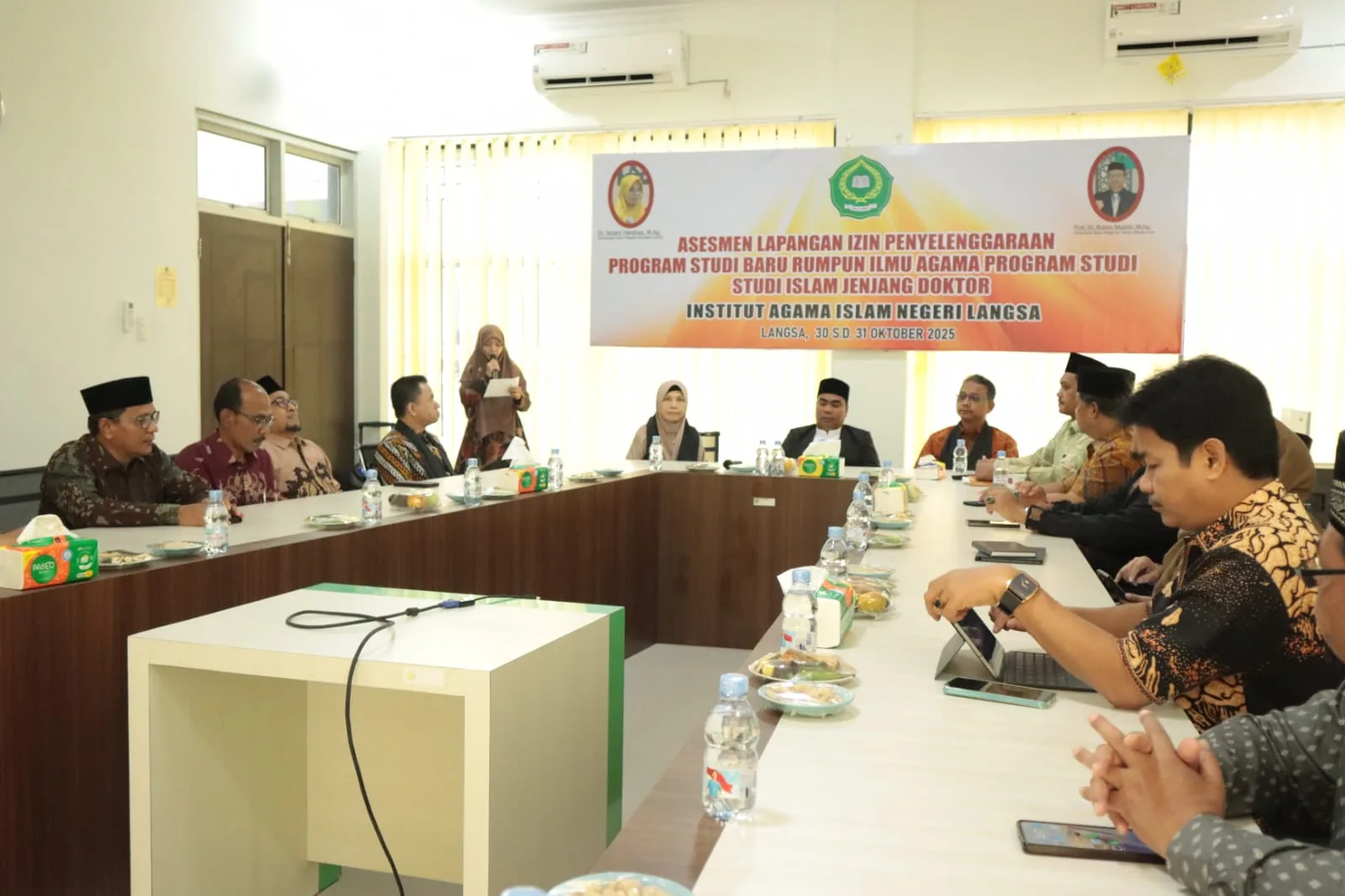 Asesor Kemenag RI Laksanakan Asesmen Lapangan Izin Penyelenggaran Program Doktoral Studi Islam IAIN Langsa