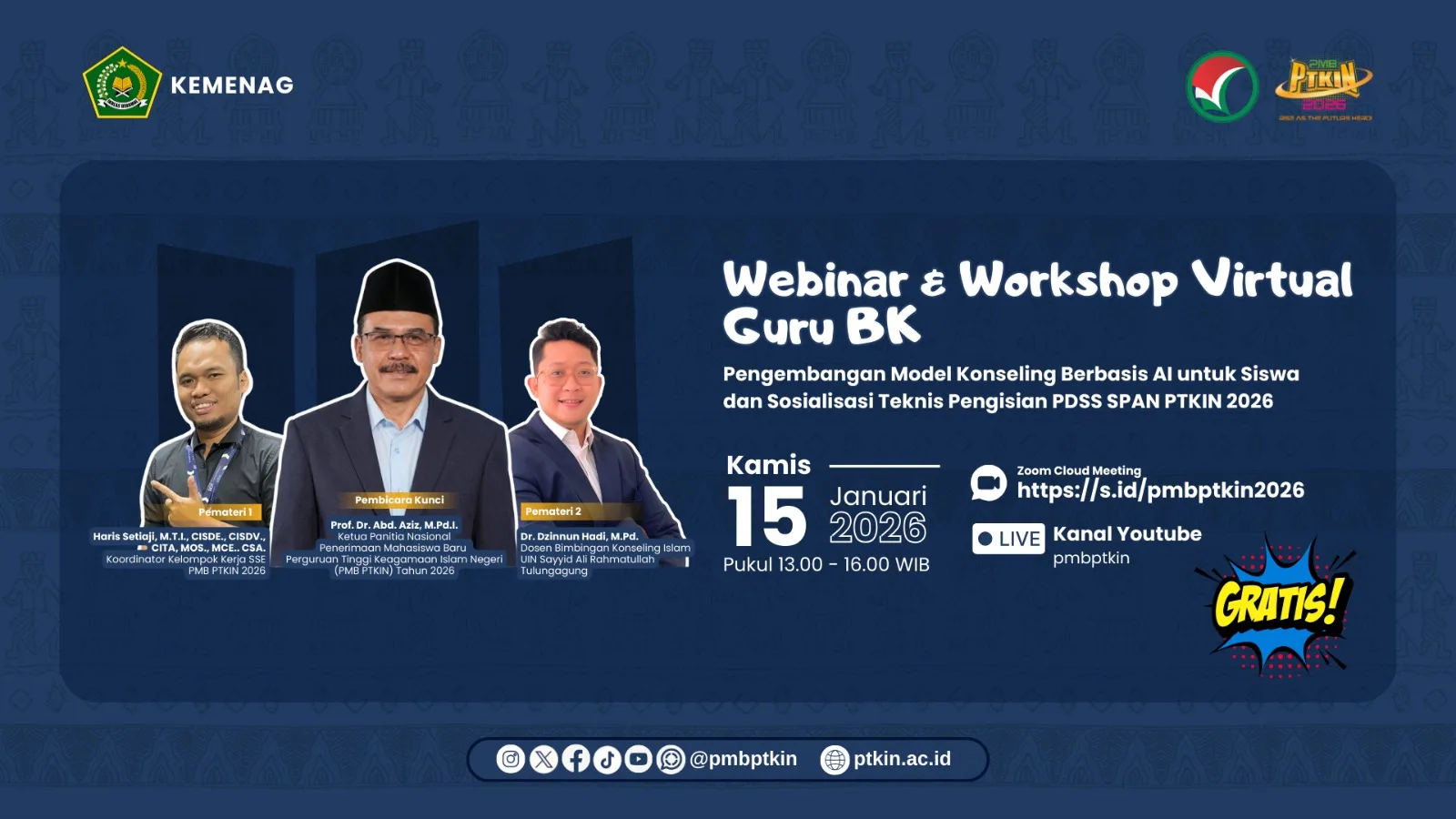 Dorong Revolusi Digital, PMB PTKIN 2026 Bekali Guru BK Teknologi AI untuk Konseling Siswa