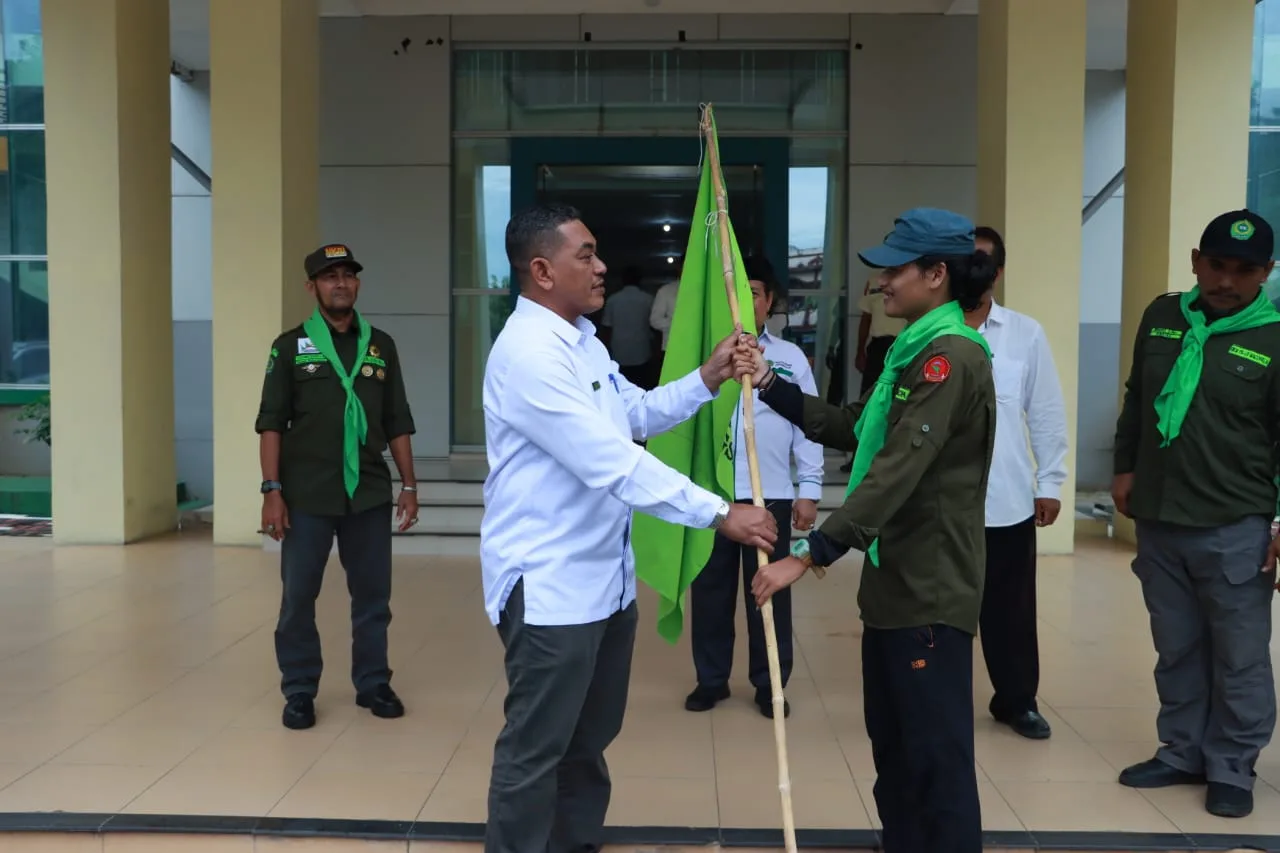 Rektor Lepas Peserta PELATSAR Ke - XII UKM Macopala IAIN Langsa 