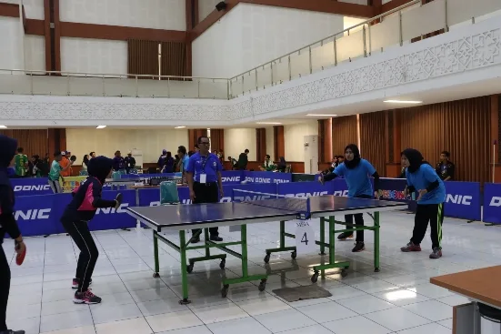 Babak Penyisihan, Ganda Putri Tenis Meja IAIN Langsa Kalahkan UIN Salatiga