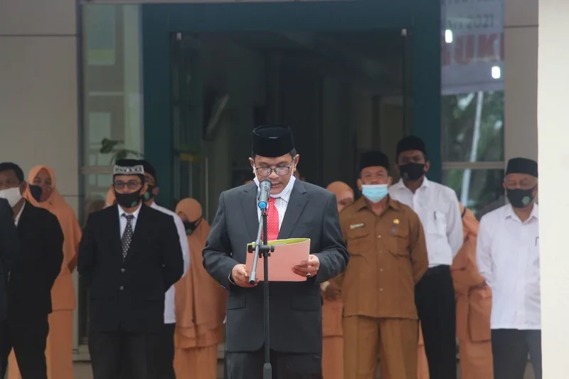 Upacara HAB Kemenag Ke 75 Di IAIN Langsa Berlangsung Khitmad