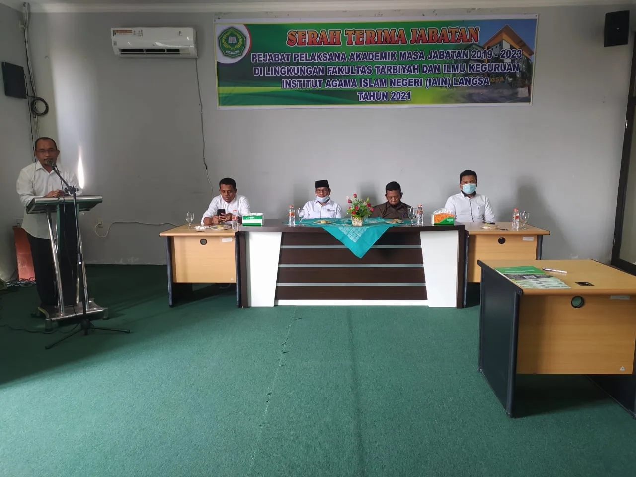 Rektor Pimpin Serah Terima Jabatan di Lingkungan FTIK IAIN Langsa