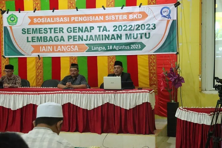 Dosen IAIN Langsa Ikuti Sosialisasi Pengisian Aplikasi Sister BKD