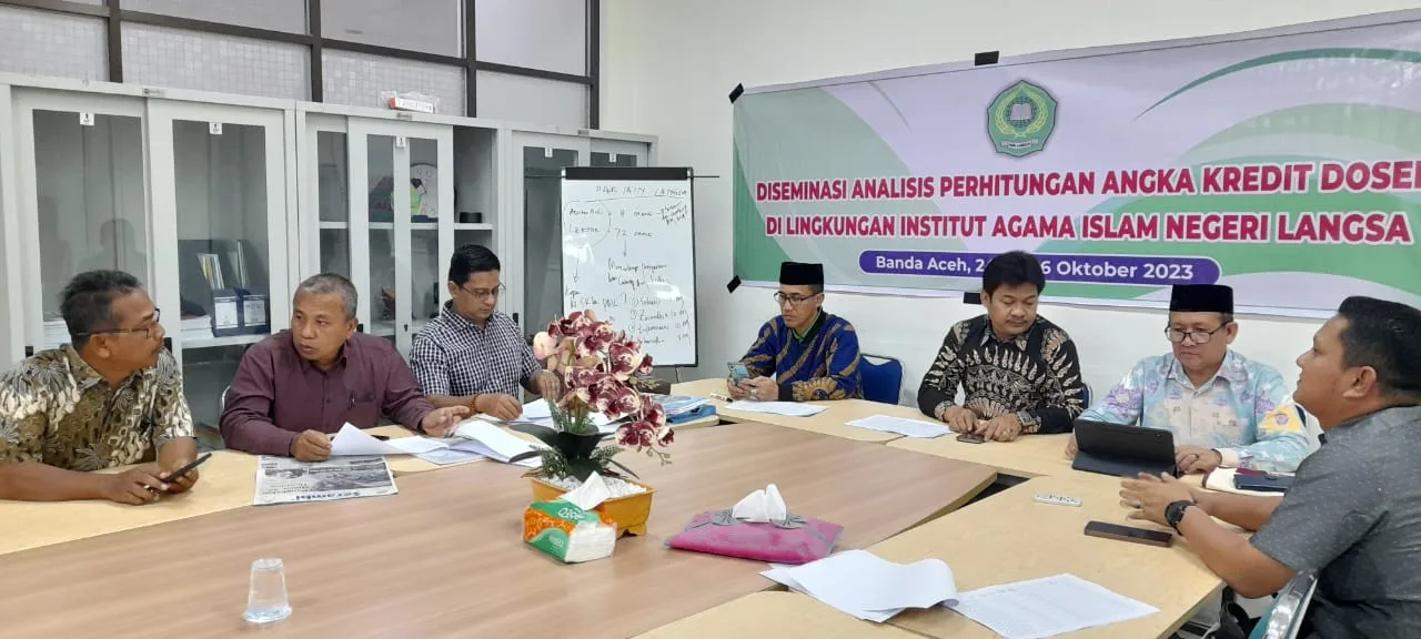 IAIN Langsa Laksanakan Diseminasi Analisis Perhitungan Angka Kredit Dosen 