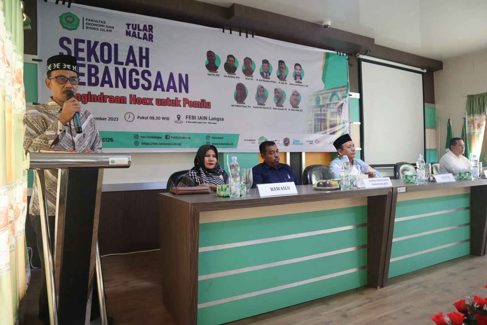 Mahasiswa IAIN Langsa Ikuti Sekolah Kebangsaan Penginderaan Hoax Untuk Pemilu 