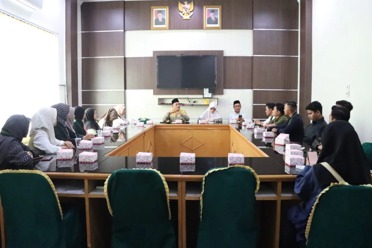 Rektor IAIN Langsa Sambut Kunjungan HMI