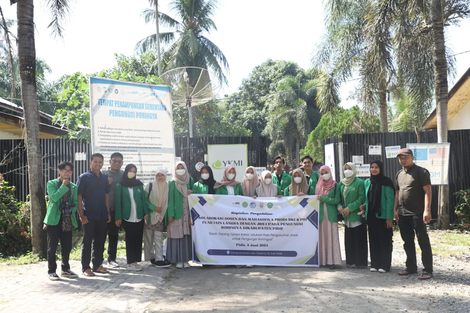 Implementasi MoA dengan JRSI, FUAD IAIN Langsa Lakukan Pengabdian Bagi Pengungsi Rohingya