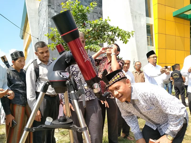IAIN Langsa Observasi Gerhana Matahri