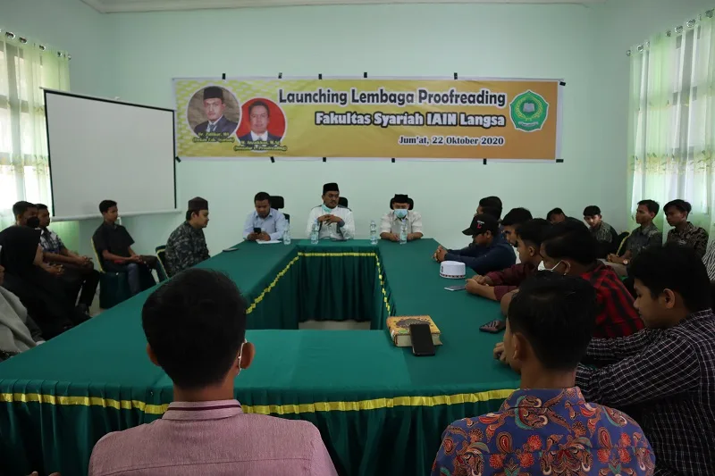 Fasya IAIN Langsa Launching Lembaga Proofreading