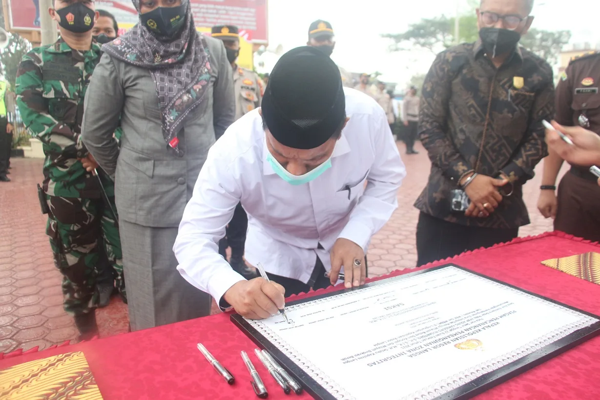 Rektor IAIN Langsa Hadiri Pencanangan Zona Integritas menuju Wilayah Bebas Korupsi Polres Langsa