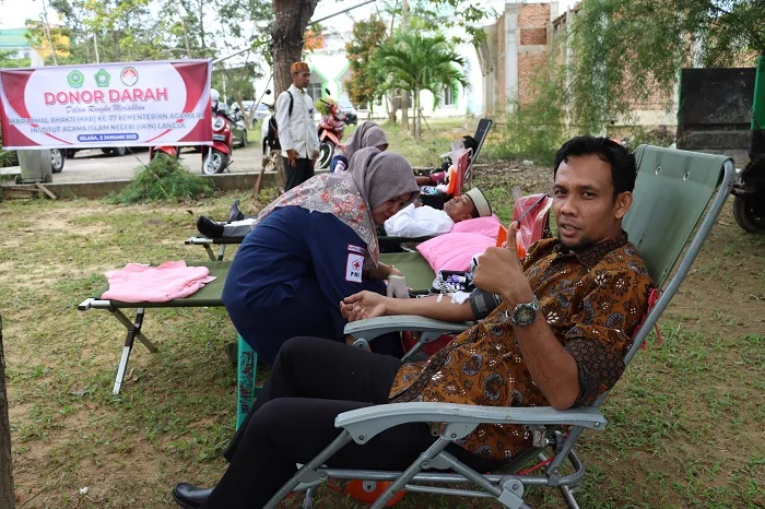 Peringati HAB ke-77, DWP IAIN Langsa Gelar Aksi Sosial