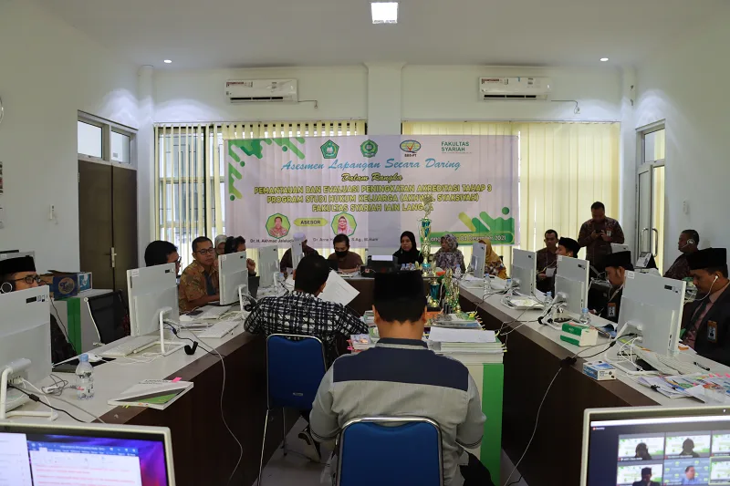 BAN PT Lakukan Asesmen Lapangan Prodi HKI IAIN Langsa Secara Daring