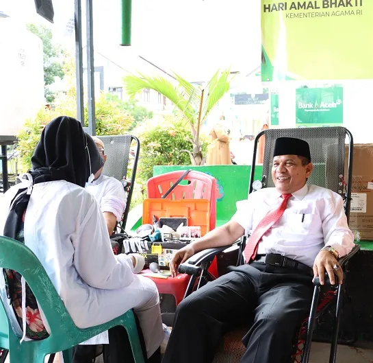 DWP IAIN Langsa Gelar Donor Darah dan Santunan Anak Yatim