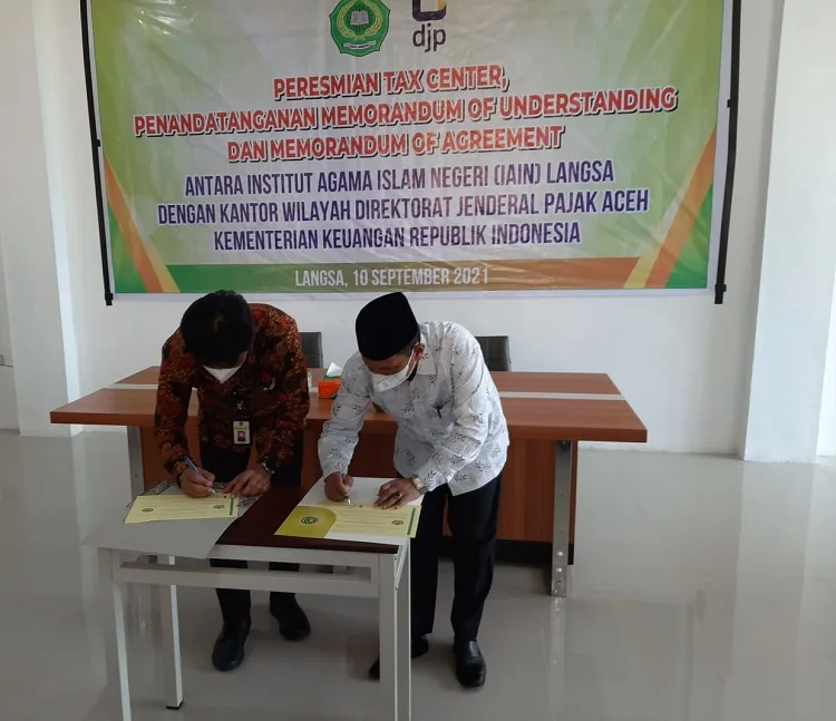 IAIN Langsa Teken MoU Tentang Tax Center Dengan Kantor DJP Aceh