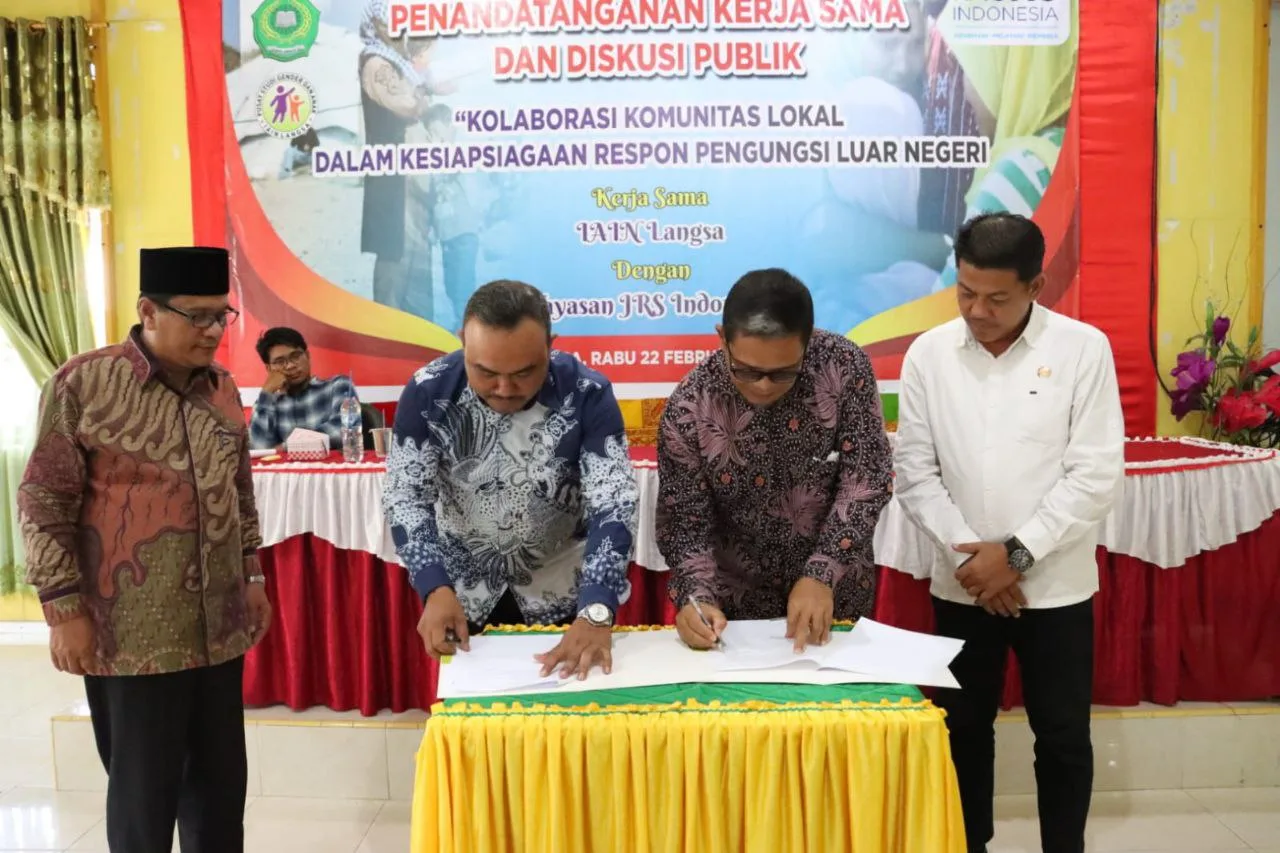 PSGA IAIN Langsa Bersama Yayasan JRSI Kerja Sama Bidang Penanganan Pengungsi Luar Negeri