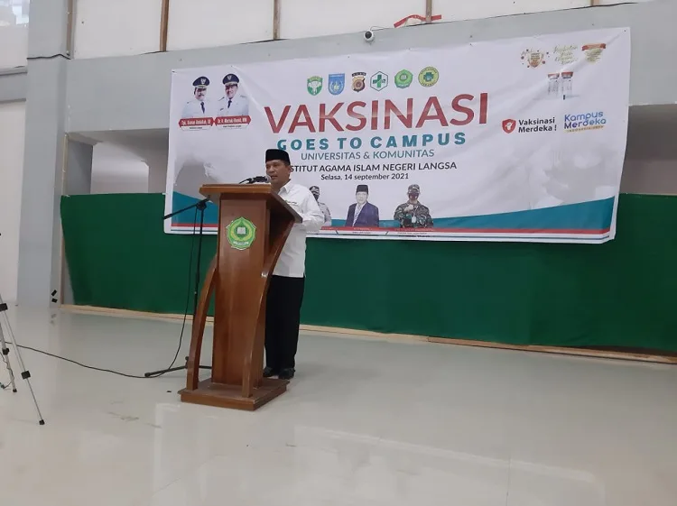 Rektor IAIN Langsa : Vaksinasi Ikhtiar Putuskan Rantai Penyebaran Covid 19
