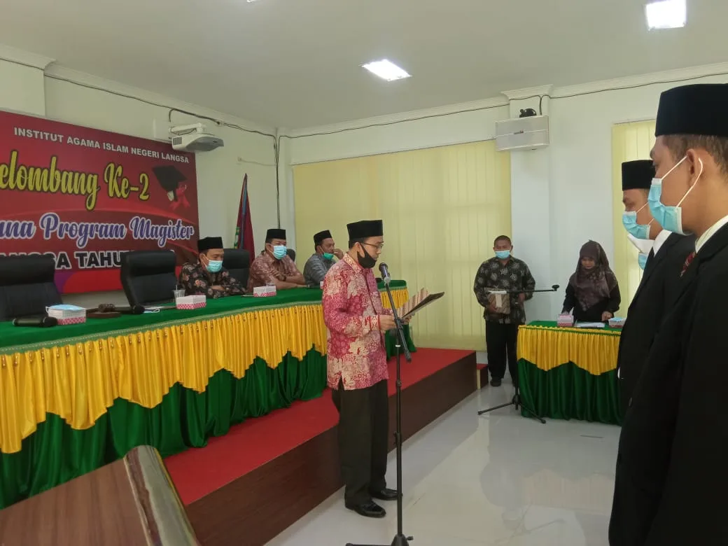 Pascasarjana IAIN Langsa Yudisium 15 Lulusan