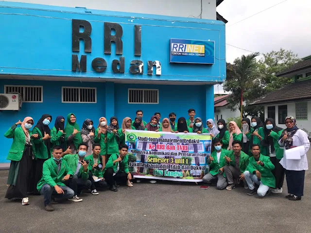 Mahasiswa KPI IAIN Langsa Belajar ke RRI dan TVRI