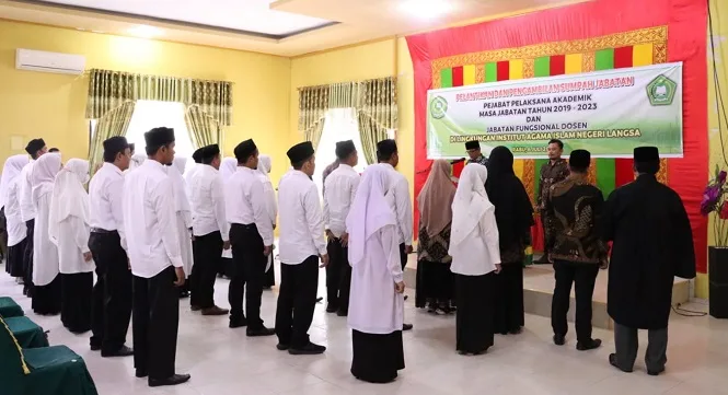 Rektor IAIN Langsa Lantik Pejabat Pelaksana Akademik dan Fungsional Dosen