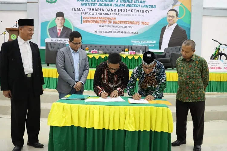 IAIN Langsa Bersama BSI Kerjasama Bidang Pemanfaatan Layanan Jasa dan Produk Perbankan Syariah