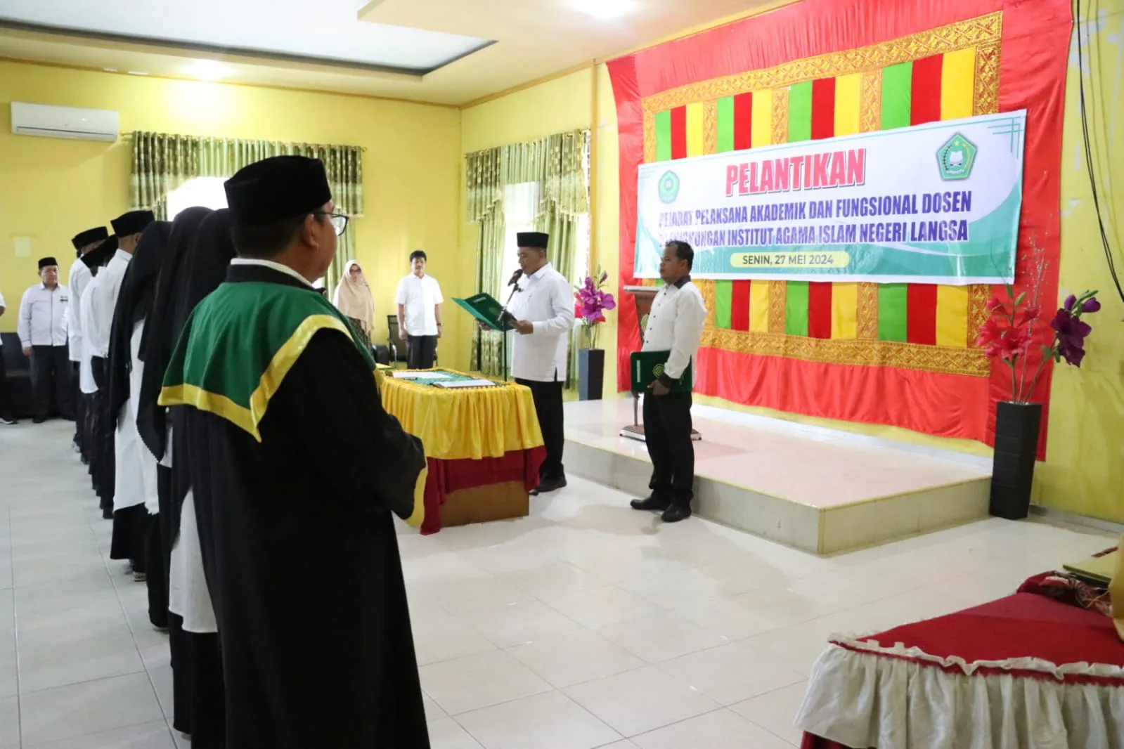 Rektor Lantik Pejabat Pelaksana Akademik dan Fungsional Dosen IAIN Langsa
