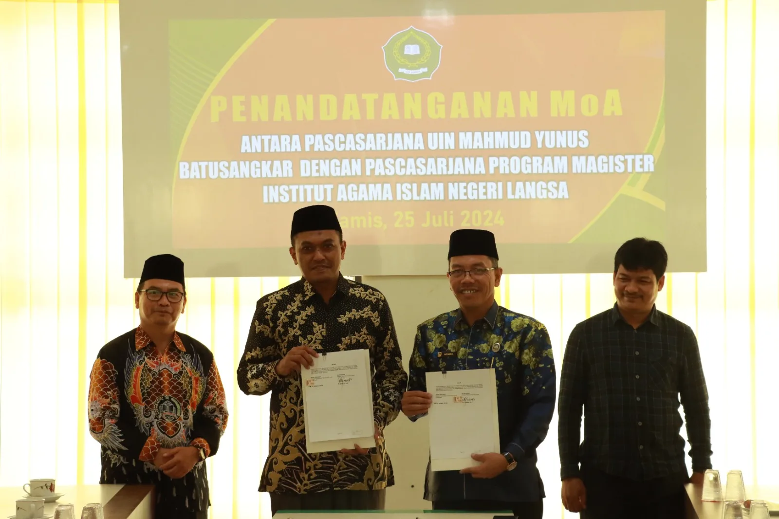 PPs IAIN Langsa Teken MoA Bersama PPs UIN Batusangkar