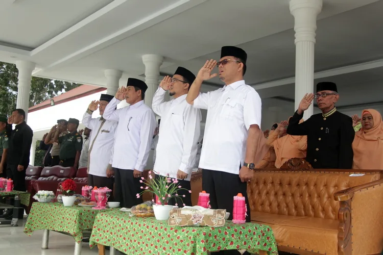Civitas Akademika IAIN Langsa Ikuti Upacara HAB Ke 73