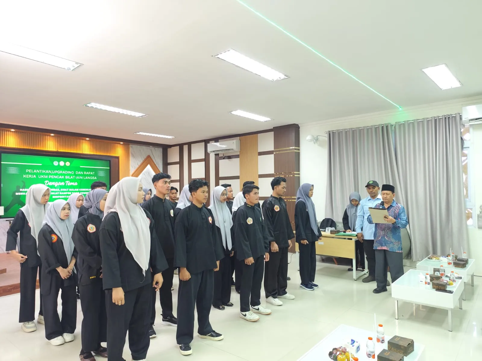 Pelantikan UKM Pencak Silat Rampoe IAIN Langsa 2026, Warek III Dorong Silaturahmi Atlet Aceh