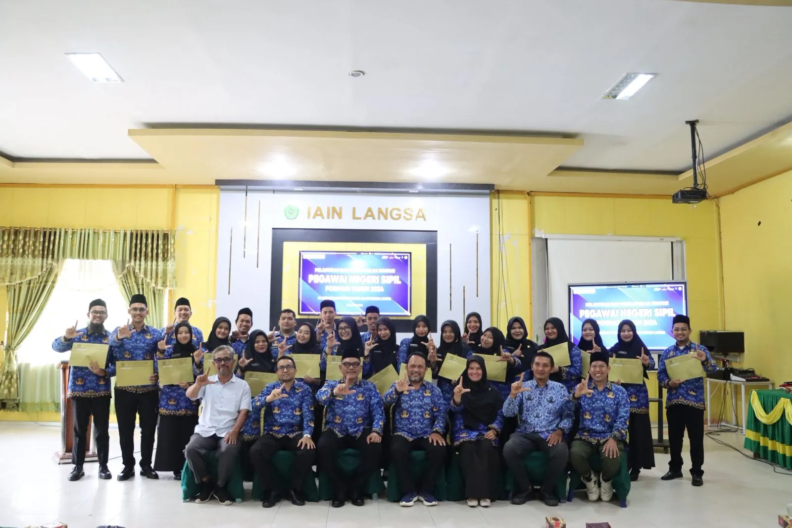 22 CPNS IAIN Langsa Tahun 2024 Dilantik Menjadi PNS oleh Menag
